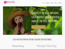Tablet Screenshot of nannycity.com